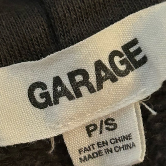 Garage Oversized Zip up Hoodie in Dark Grey “Newport” - Picture 6 of 6